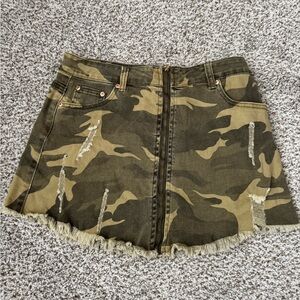 Camouflage Mini Skirt